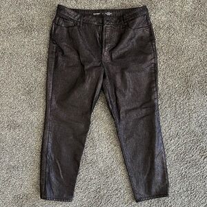 Old Navy High Waisted Shine OG Straight Ankle Jeans